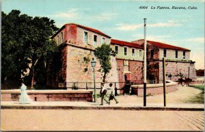 Vtg Havana Cuba Castillo de la Real Fuerza Fort 1910s Postcard