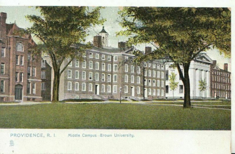 America Postcard - Rhode Island - Middle Campus - Brown University - Ref 7431A