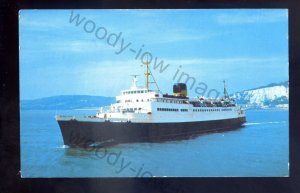 f2376 - Dutch Car Ferry - Koning Fabiola leaving Dover - postcard