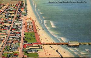 Florida Daytona Beach Looking North Curteich