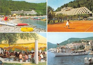 B110216 Croatia Rabac Hoteli Mimosa Hedera Narcis Harbour Boat Hotel Tennis