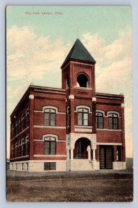 J99/ Lawton Oklahoma Postcard c1910 City Hall Building 342