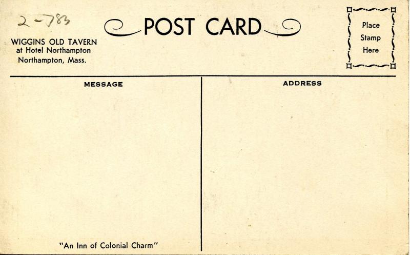 MA - Northampton. Wiggins Old Tavern & Hotel Northampton