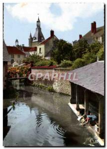 Modern Postcard St Fargeau The Belfry and the Old Wash-house