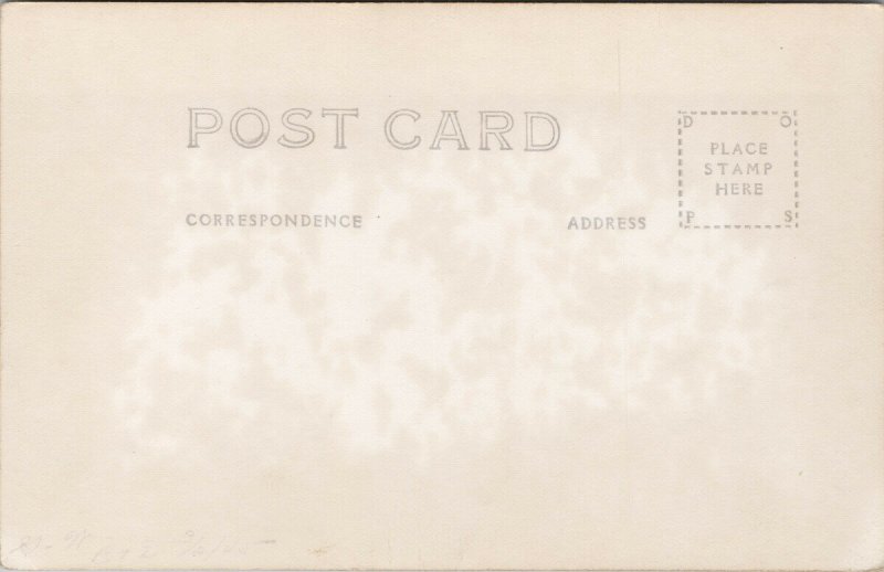 Fort Peck MT Temperature Thermometer Vornholt Drug Store RPPC Postcard G98