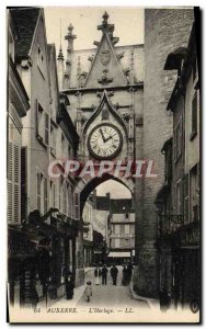 Old Postcard Auxerre L & # 39Horloge