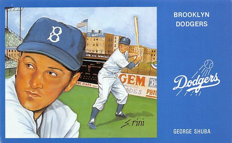 George Sheba Brooklyn Dodgers Baseball Unused 