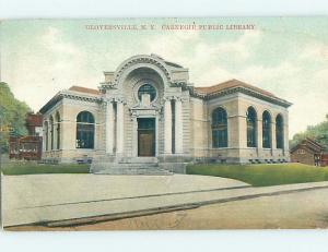 Divided Back LIBRARY SCENE Gloversville New York NY hs2866