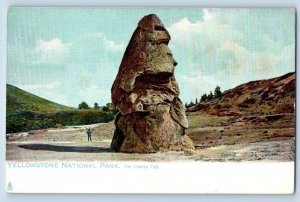 Yellowstone National Park Wyoming WY Postcard The Liberty Cap Tuck c1905 Antique