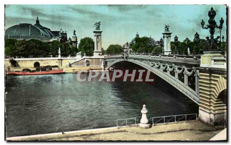 Old Postcard Paris Pont Alexandre III Grand Palace