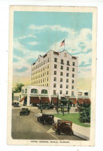 FL - Ocala. Hotel Marion & Street Scene  (creases)