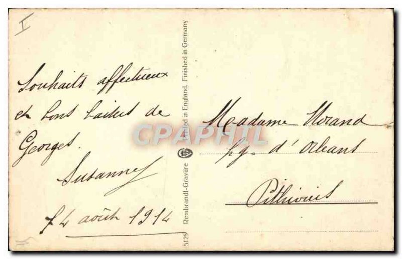 Postcard Old Boat Sailboat