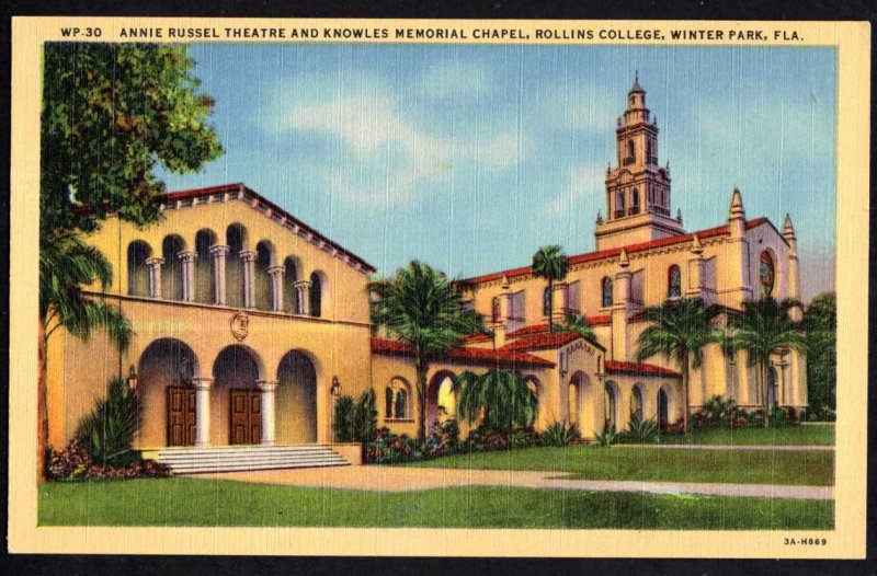 Florida WINTER PARK Rollins College Annie Russel Theatre Knowles Memorial Chapel