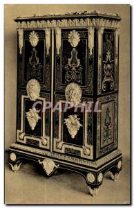 Old Postcard André Charles Boulle marquetry cabinet London Victoria and Albe...