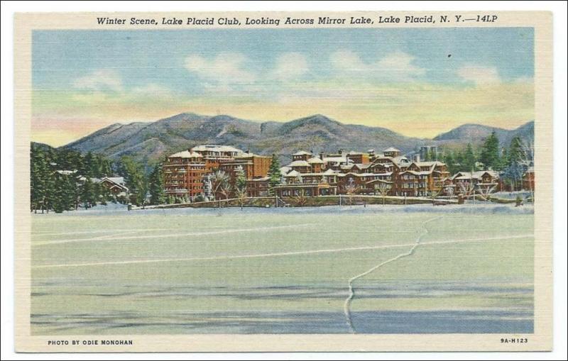 NY - Lake Placid, Winter and Mirror Lake