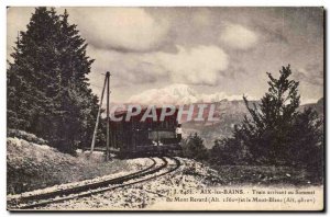 Aix les Bains - Train arriving at the summit of Mont Revard - - Old Postcard