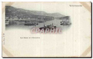 Old Postcard Villefranche La Rade and I Wing Charter