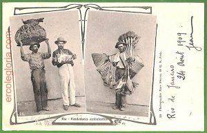 ah2834 - BRAZIL - VINTAGE POSTCARD Postal Antigua -  ETHNIC