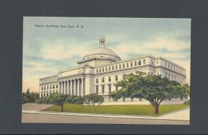 Ca 1931 Post Card San Juan P R The Capitol Bldg Built 1929