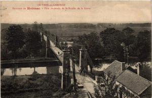 CPA Env. de MOISSAC Pont suspendu de St-NICOLAS de la Grave (614961)