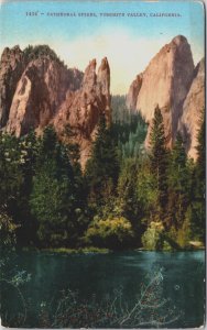 Cathedral Spires Yosemite Valley California Vintage Postcard C179