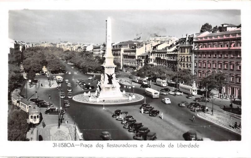 BR43019 Praca dos restauradores ae avenida da liberdade Lisboa      Portugal