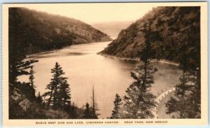 EAGLE NEST DAM & LAKE, Cimarron Canyon, NM  New Mexico~Near Taos Postcard