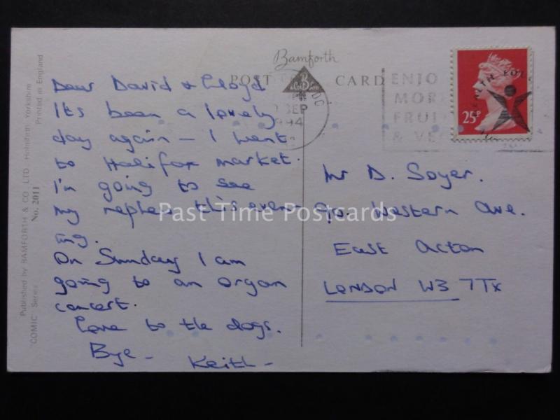 Chas: Bamforth & Co Policeman Theme FOR CRYING OUT LOUD FRED, NOT HALF WAY UP...