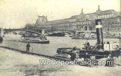 La Seine au Pont des Saints Peres Paris, France, Carte, Unused 