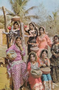 Pakistan Village Girls Fetching Water Postcard