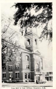 NH - Hinsdale. Town Hall and Post Office circa 1950