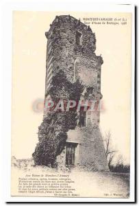 Montfort Lamaury Old Postcard Tower & # 39Anne of Britain 1498