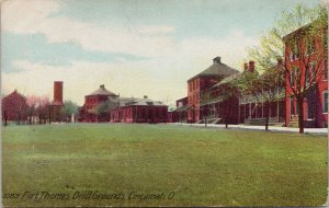 Fort Thomas Drill Grounds Cincinnati Ohio DPO Crescent Springs KY Postcard F42