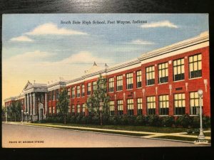 Vintage Postcard 1956 South Side High School Fort Wayne Indiana IN