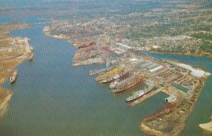 Mississippi Pascagoula Ingalls Shipyard On Pascagoula River