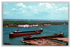 Vintage 1960's Postcard SS Valley Camp Great Lakes Freighter Sault Ste. Marie MI