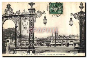 Old Postcard Nancy Place Stanislas Jean Lamour Grids