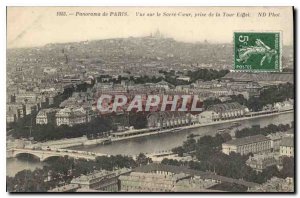 Old Postcard View of Paris View of the Sacred Heart