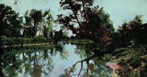 Circa 1900-10 Clinton River, Mt. Clemens, Michigan Vintage Postcard P7