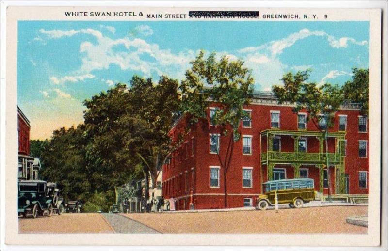 NY - White Swan Hotel & Main St., Greenwich