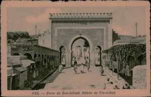 B577 Morocco Fez porte de Bou-Jeloud entree de Fes-el-Bali