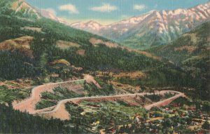 1940's Million Dollar Highway Colorado Linen Postcard 2R5-447