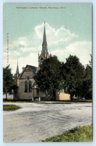 MOORHEAD, Minnesota MN ~ NORWEGIAN LUTHERAN CHURCH c1910s Clay County Postcard