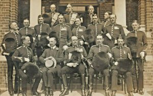 Officers Royal Fusiliers £10 Parkhurst In 1913 Real Photo Postcard