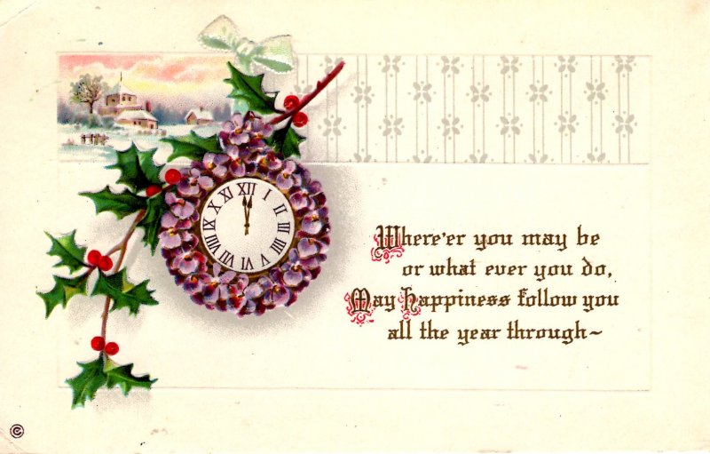 May Happiness follow you all the year through - in 1914