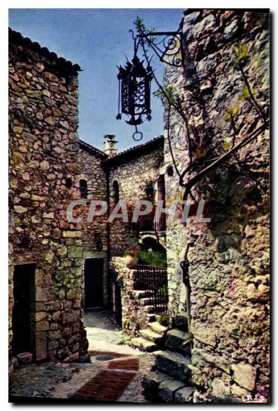 Modern Postcard The French Riviera French Riviera Eze village the palace of t...