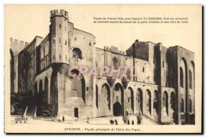 Postcard Old Avignon Main Facade of the Palais des Papes