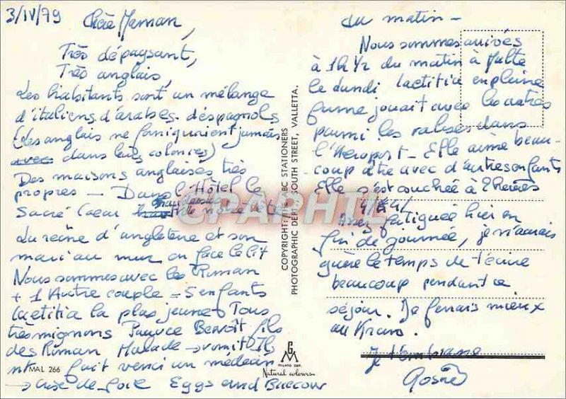 Modern Postcard St Pauls Bay Malta