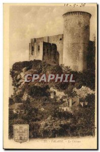 Old Postcard Falaise Chateau