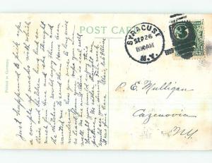 Divided-Back BOAT & BUILDINGS AT CLINTON SQUARE Syracuse New York NY p1587